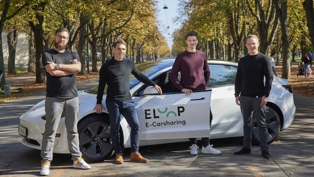 Die vier „Eloop“-Gründer haben mit ihrer E-Carsharing-Flotte auf das richtige „Pferd“ gesetzt. (Bild: stefanjoham)