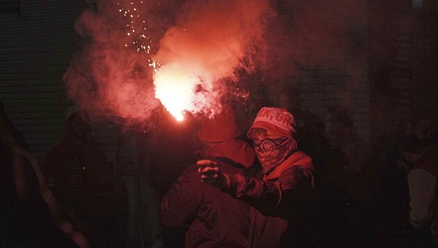 Feurig ging es am Donnerstagabend beim Grazer Derby zu. (Bild: Pail Sepp)