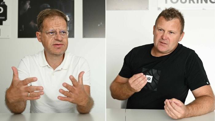 Alexander Urlhart ist für Völkl in Österreich gesamtverantwortlich, Stefan Bieringer (r.) für ...