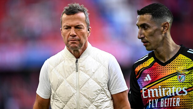 Angel di Maria (r.) hat Lothar Matthäus (l.) für dessen Aussagen kritisiert.