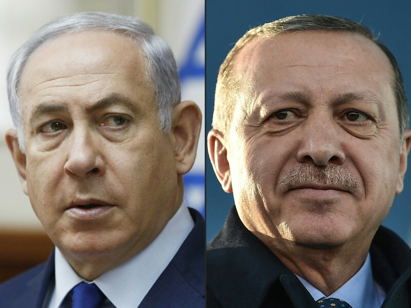 Stehen beide innenpolitisch unter Druck: Benjamin Netanyahu und Recep Tayyip Erdogan (Bild: AFP)