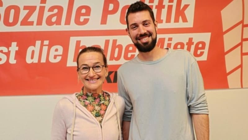 Die Spitzenkandidaten Bettina Prochaska und Tobias Schweiger (Bild: Christian Jauschowetz)