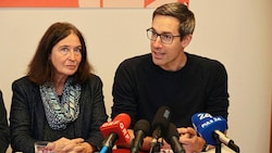 Die Grazer Bürgermeisterin Elke Kahr und der Salzburger Landtagsklubchef Kay-Michael Dankl. (Bild: Christian Jauschowetz)