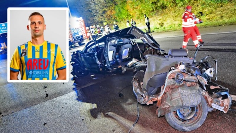 Der 26-jährige Marko Varga starb bei dem Unfall am Samstag. (Bild: fotokerschi.at Donau Linz/ÖFB Krone KREATIV,)