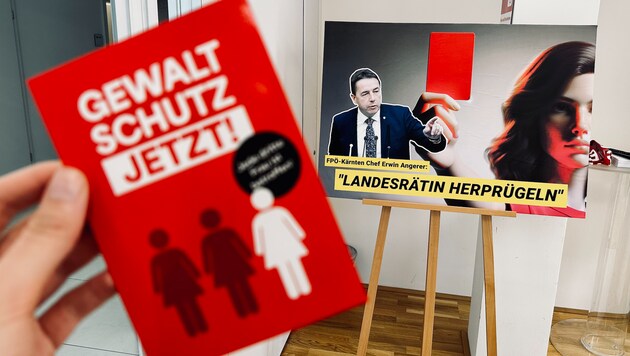 Gewaltschutz für Frauen fordern die Roten - Anlass ist eine umstrittene Aussage von FPÖ-Chef Erwin Angerer. (Bild: Clara Milena Steiner)