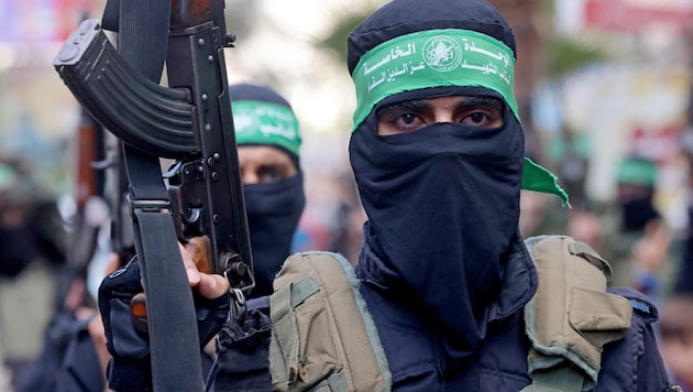 Bojovníci Hamásu (Bild: AFP)