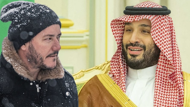 Benko und Mohammed bin Salman: Aus dem kalten Tirol gibt es ein Buhlen um heiße Saudi-Millionen. (Bild: APA/Picturedesk, Krone KREATIV)