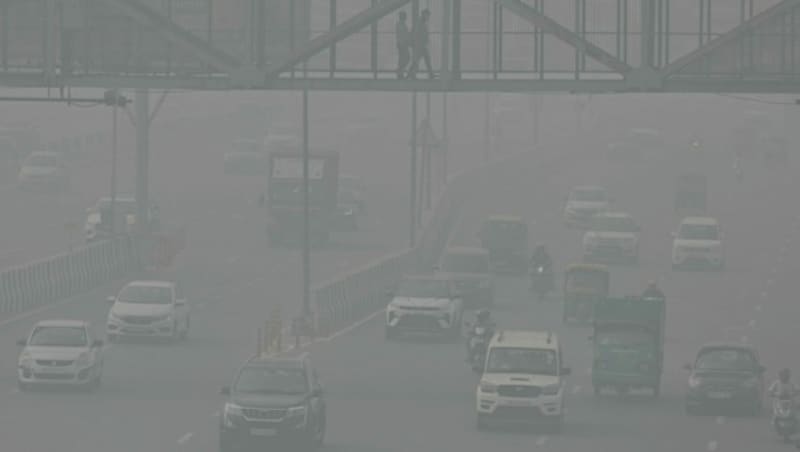 Smog ist in Neu-Delhi ein alltägliches Problem. (Bild: AFP/Arun Sankar)