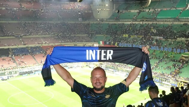 Lukas Ammann ist Präsident des ersten und einzigen Fanklubs von Inter Mailand in Österreich. (Bild: zVG)