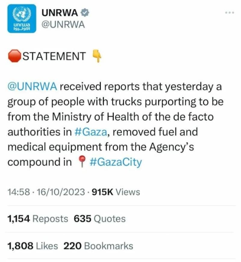 (Bild: UNRWA/Twitter/Screenshot)