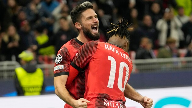 Jubel bei Milan (Bild: Copyright 2023 The Associated Press. All rights reserved)