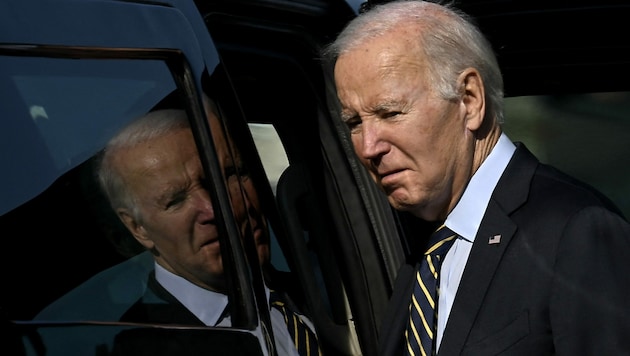 US-Präsident Joe Biden setzt der Krieg im Gazastreifen nun auch innenpolitisch zu. (Bild: APA/AFP/ANDREW CABALLERO-REYNOLDS)