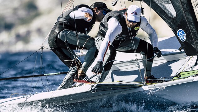 Bildstein (l.) und Hussl in Action. (Bild: DAVID PICHLER-dapic.rocks)