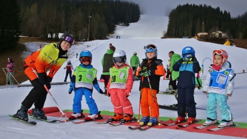 Rund 12.000 oberösterreichische Kinder werden in der kommenden Saison einen Skikurs auf heimischen Pisten absolvieren. (Bild: Hörmandinger Reinhard)