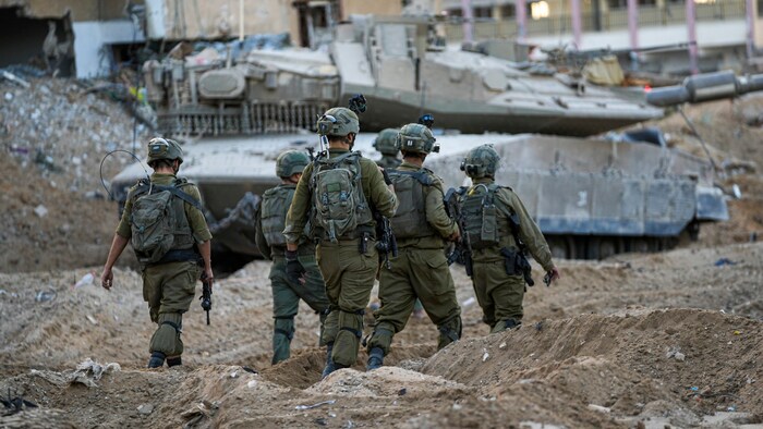 Israelische Soldaten am Mittwoch im Gazastreifen