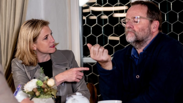 Meinl Reisinger und Schellhorn im November 2023