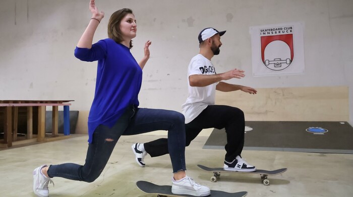 Beim Aufwärmen bekommt man ein erstes Gefühl für das Board.
