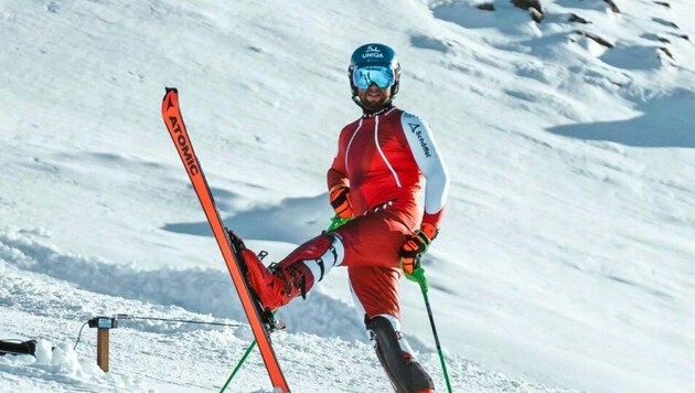 Marco Schwarz beim Training im Ötztal (Bild: Ötztal Tourismus)