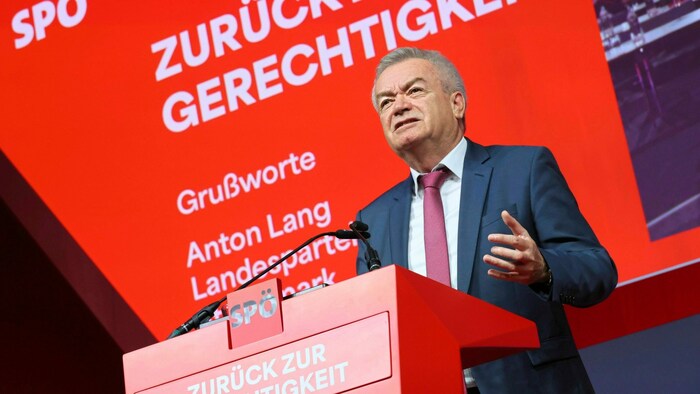 Anton Lang bei seiner Rede am Bundesparteitag in Graz