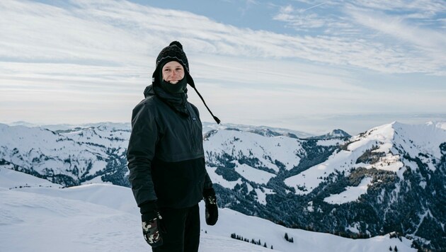 Freestyle-Snowboarder Lukas Ellensohn hat das Studium zum Umdenken gebracht. (Bild: Pia Berchtold)