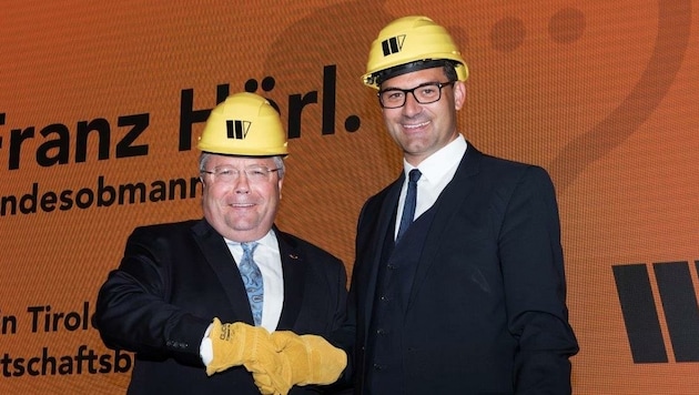 Ex-WK-Präsident Christoph Walser (rechts) mit WB-Chef Franz Hörl. (Bild: WB Tirol/Irene Ascher)