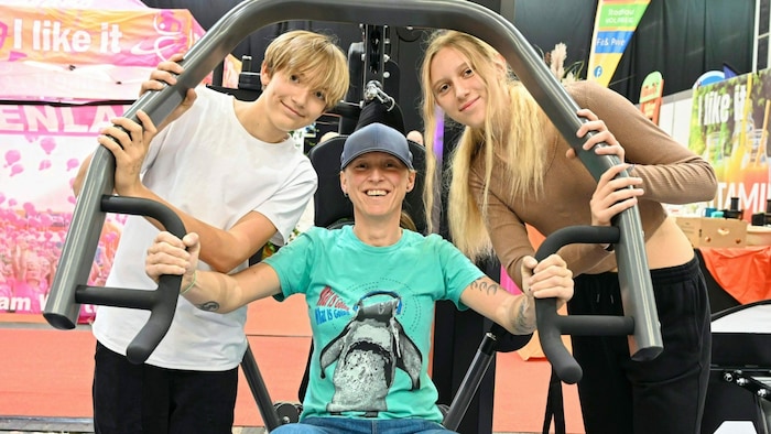 Sämtliche Fitnessgeräte können in der Halle 5 ausprobiert werden.