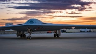 Die B-21-Maschine „Cerberus“ vor ihrem Erstflug über Kalifornien