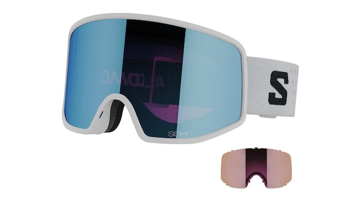 Als Draufgabe gab es noch die SALOMON Skibrille Modell SENTRY PRO, die durch eine einzigartige ...