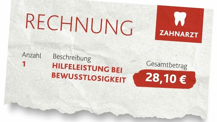 28 Euro, zehn Cent für „Hilfeleistung bei Ohmacht“