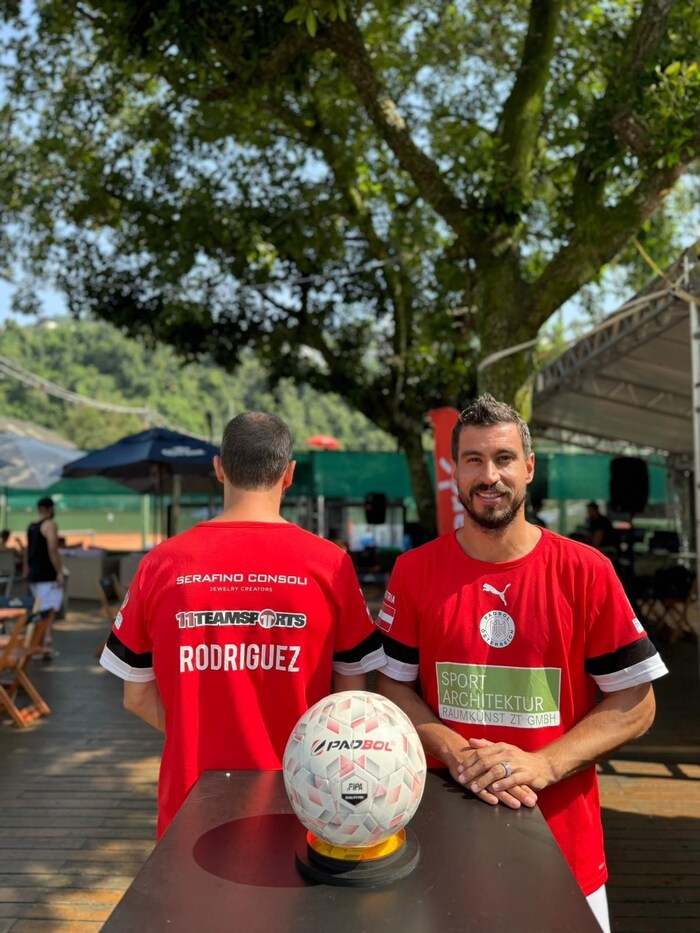 Gyuri Garics hatte bei der Padbol-WM im brasilianischen Santos eine tolle Zeit.