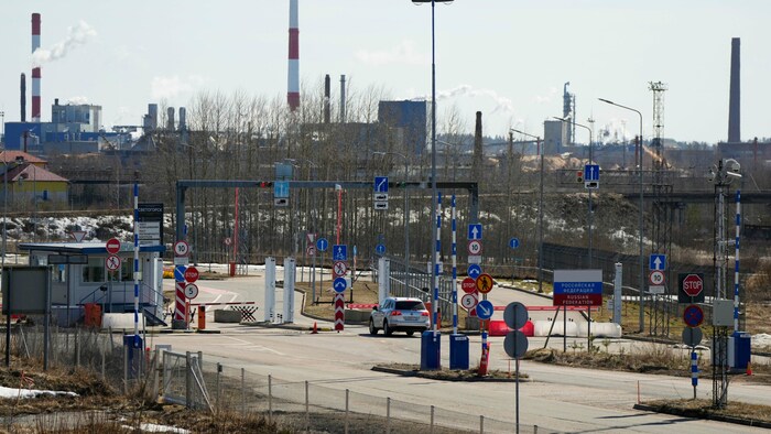 Der russische Grenzübergang Swetogorsk im Südosten Finnlands