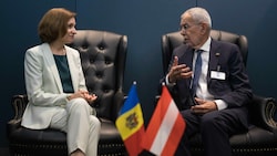 Van der Bellen traf seine Amtskollegin Maia Sandu zuletzt bei der UNO-Vollversammlung im September in New York. (Bild: APA/HBF/PETER LECHNER)