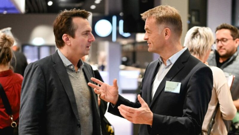 Stefan Hutter (WSG) und Werner Pamminger (Business Upper Austria). (Bild: Markus Wenzel)