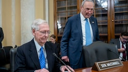 Haben im Senat das Sagen: Mitch McConnell und Chuck Schumer (rechts) (Bild: AP)