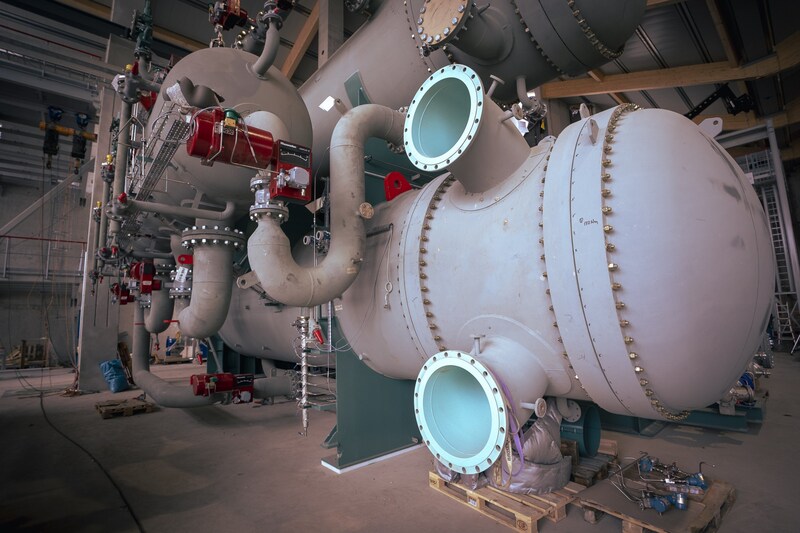 Großwärmepumpe von Wien Energie bei EBS Kläranlage. (Bild: Wien Energie_Hofer Christian)