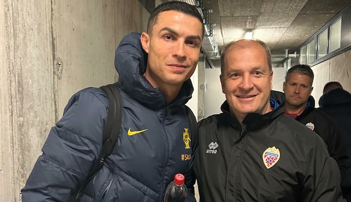 „Locker, cool - ein Vollprofi“. So erlebte Athletik-Chef Flo Klausner den Weltstar Cristiano ...