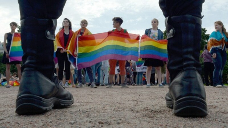 Angehörige der LGBT-Community waren in Russland schon seit Jahren massiven Repressalien ausgesetzt.  (Bild: AFP)