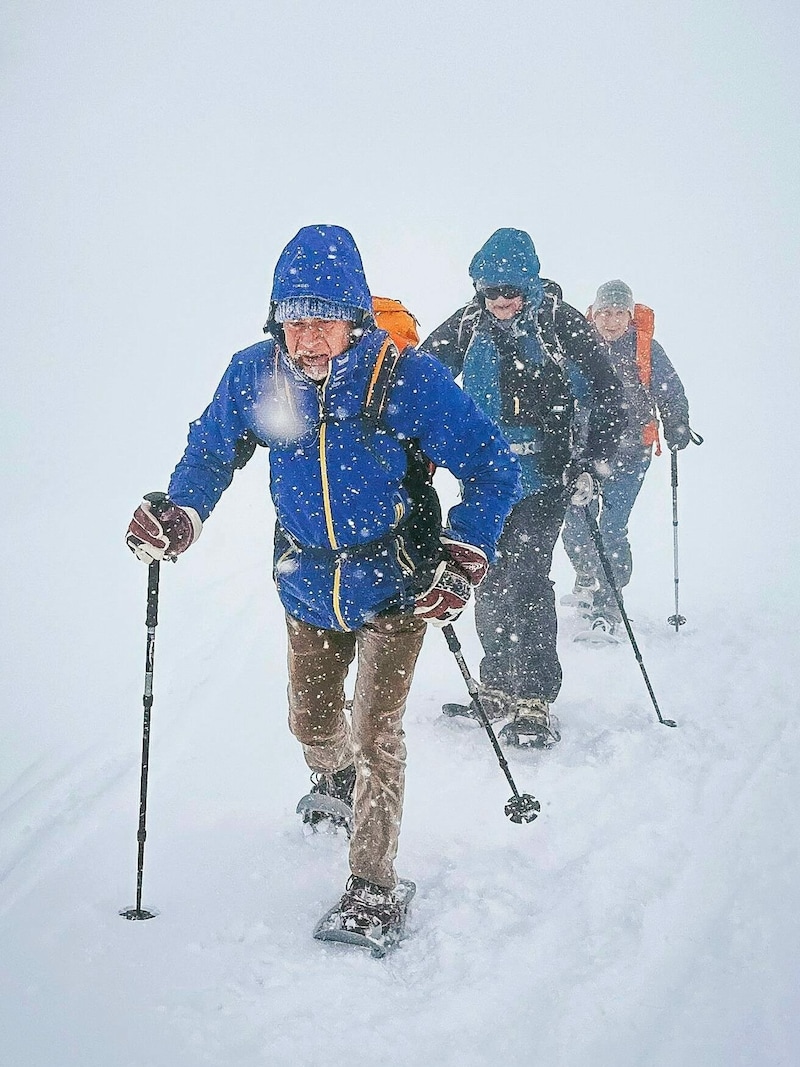 Die Adventwanderungen finden bei jedem Wetter statt. (Bild: Hannes Wallner)