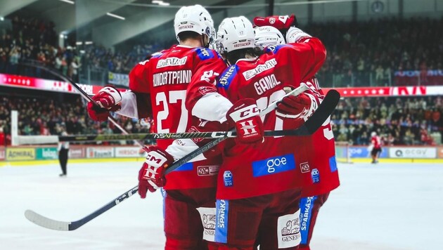 Jubel beim KAC (Bild: GEPA pictures)