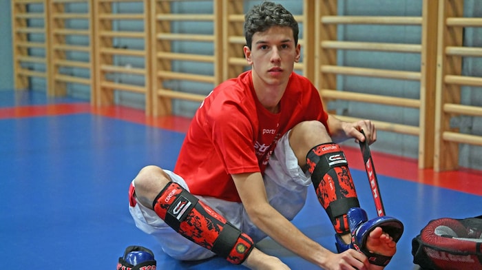 Erik Zimmermann schied krankheitsbedingt bei den „World Combat Games“ froh aus, hat etwas ...