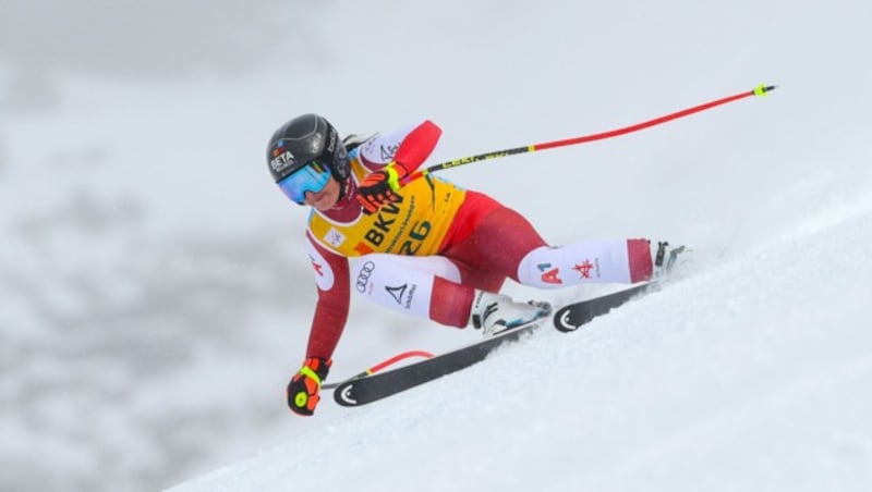 Stephanie Venier war mit Platz sechs zum Start zufrieden. (Bild: GEPA pictures)