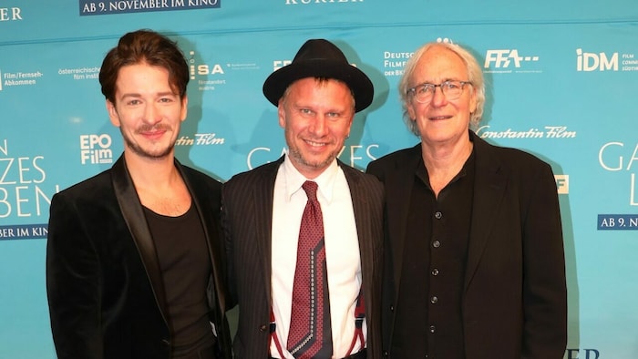 Stefan Gorski, Robert Stadlober, August Zirner (v.l.n.r.) bei der Filmpremiere von „Ein ganzes ...