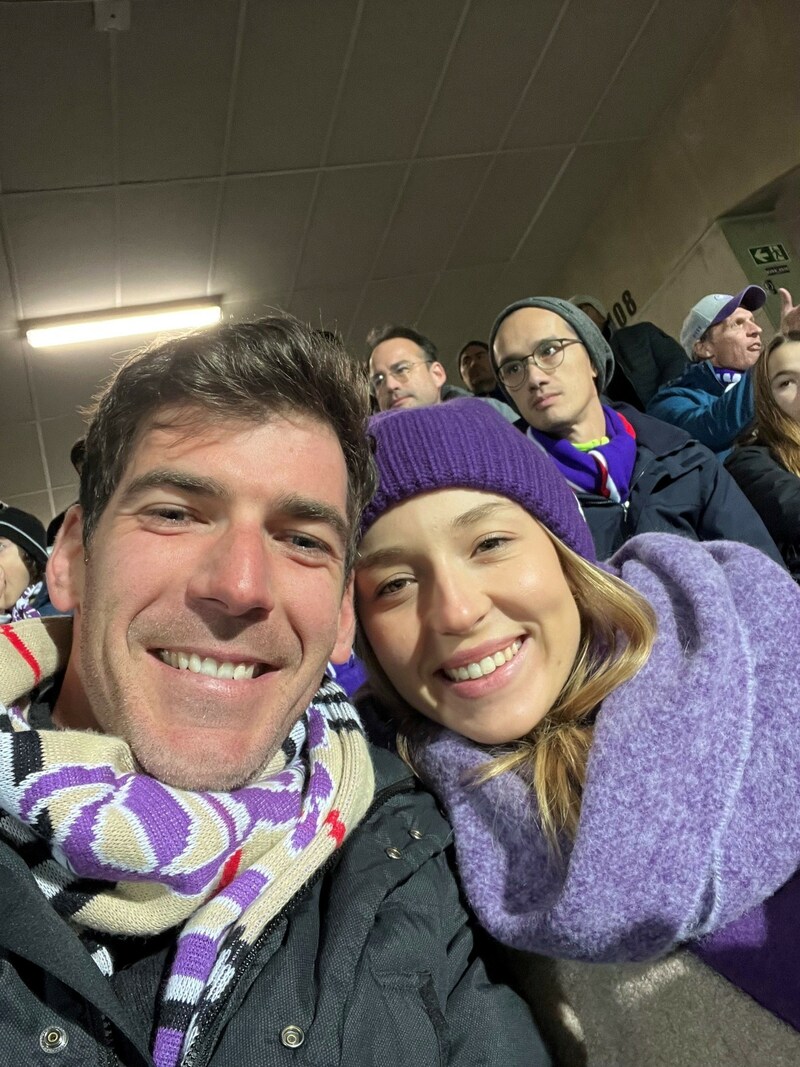 Vor kurzem war Emma Spitz mit Freund Gerald Melzer beim Match von Austria Wien gegen Salzburg. Mit Austrias Andreas Gruber ist das Paar sehr gut befreundet. (Bild: Zur Verfügung gestellt)