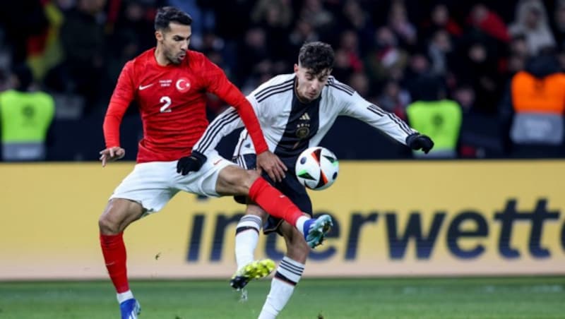 Kai Havertz (r.) traf zum 1:0. (Bild: APA/AFP/Ronny HARTMANN)