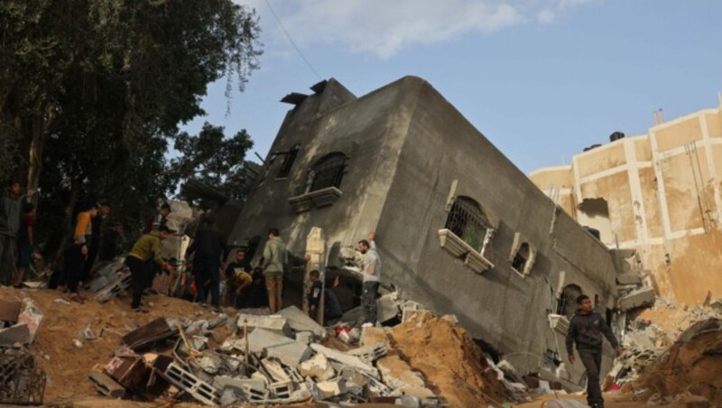 Ein zerstörtes Haus im Gazastreifen (Bild: AFP)