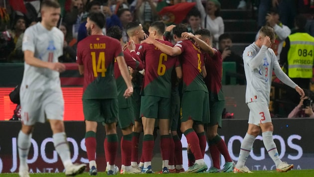 Portugal besiegte Island mit 2:0. (Bild: AP Photo/Armando Franca)