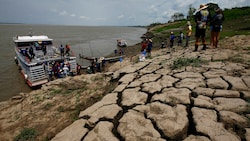 Das Amazonasbecken erlebt derzeit einen alarmierenden Mangel an Wasser.  (Bild: AP)