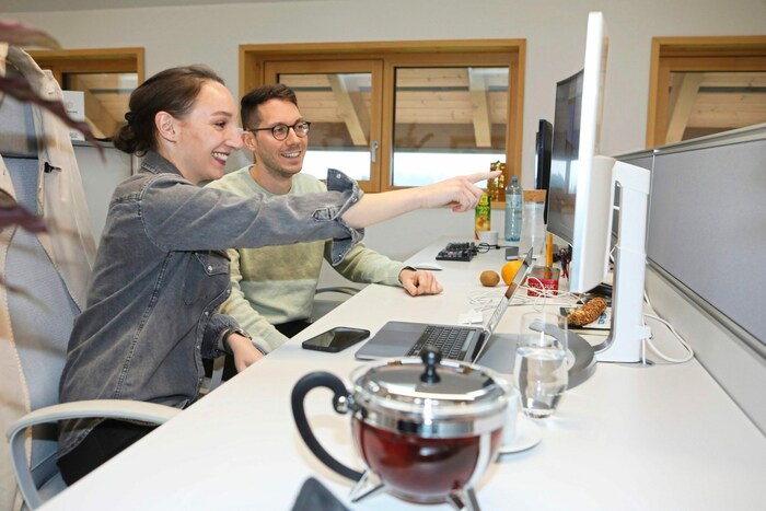 René Tanczos und Cathrin Marth sind mit ihrer Agentur in den Co-Working Space übersiedelt.