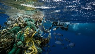 Etwa zwei Prozent der weltweit verwendeten Fischereiausrüstung sollen jährlich im Meer landen. (Bild: © Justin Hofman / Greenpeace)