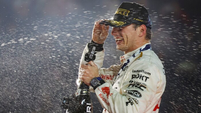 2023 triumphierte Verstappen vor Charles Leclerc und Sergio Perez.